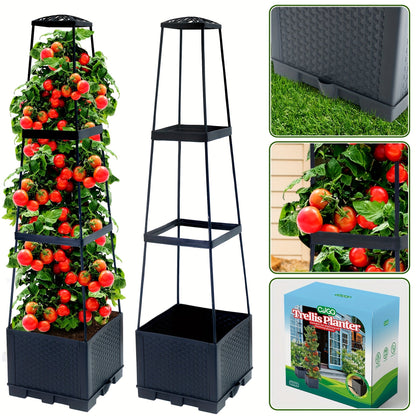 Self-Watering Tomato Planter with Trellis Box