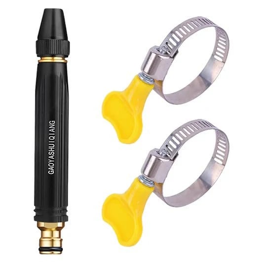 High-pressure water spray with adjustable jet