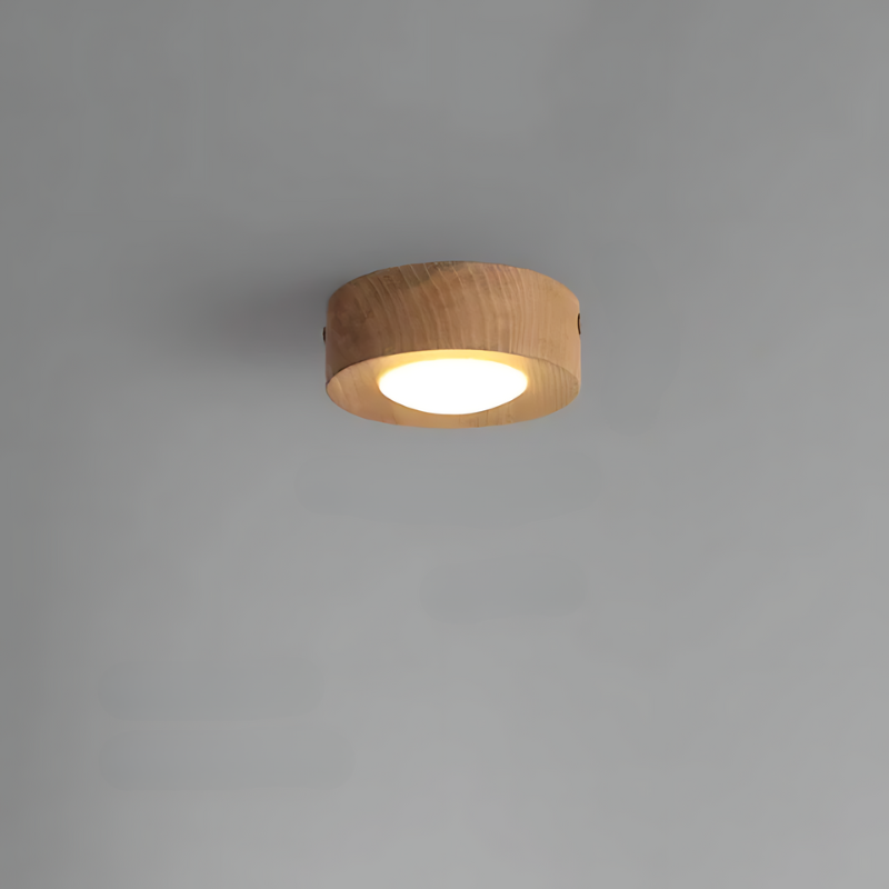 Walnut Ceiling Light LED Spotlight Modern Fixture