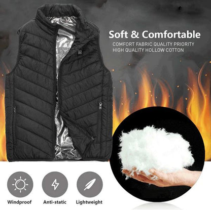 Unisex Heated Vest - Adjustable & Ultra-Warm