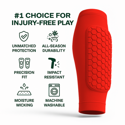 Honeycomb Football Shin Guards – Lightweight Shock-Absorbing Soccer Shin Pads for Training & Match Play