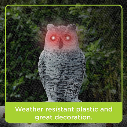 Realistic Owl Bird Repeller Garden Decoy
