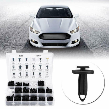 Car Trim Fastener Clip Set – Nylon Rivet & Removal Tool Kit – image 1