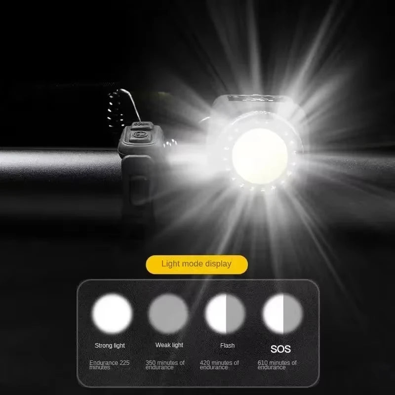 Electric Bike Horn with Front LED Light