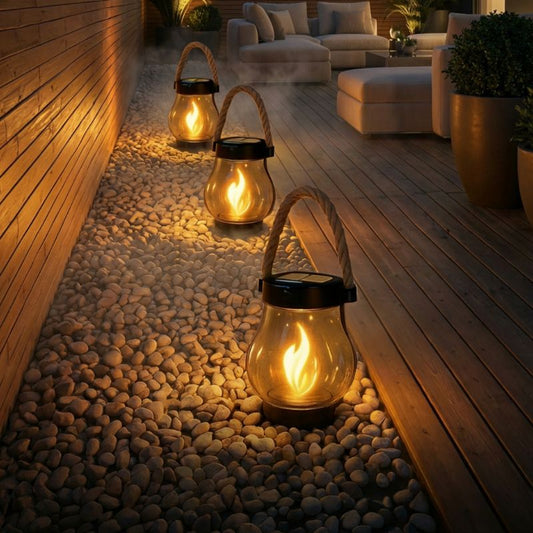 Waterproof Solar-Powered Outdoor Lantern Lights – image 1