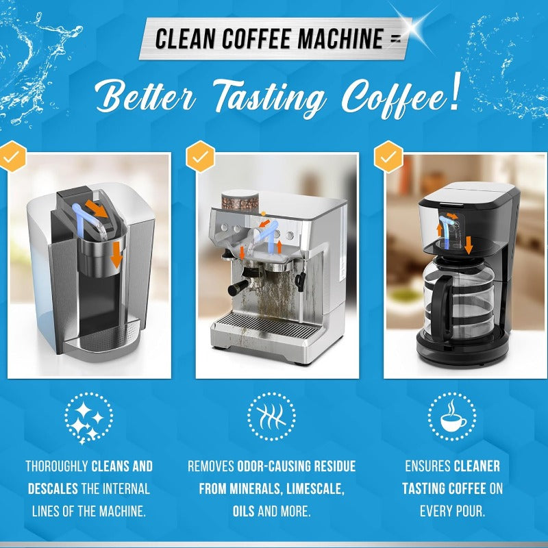Coffee Machine Cleaning and Descaling Tablets