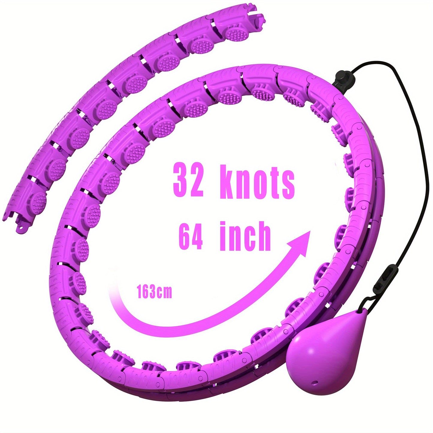 Weighted Infinity Hoop – Fat Burning & Waist Toning