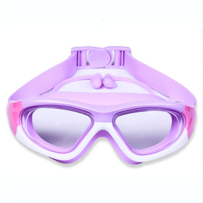 Children's swimming goggles with large frame – anti-fog