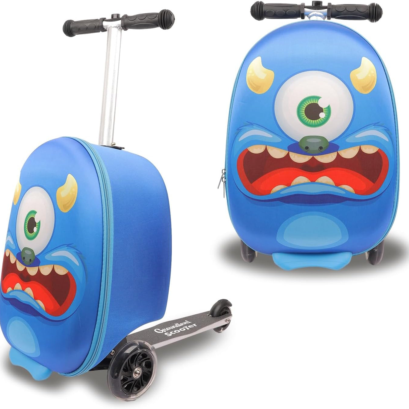 Kids Ride-On Scooter Suitcase - 2-in-1 Travel Case