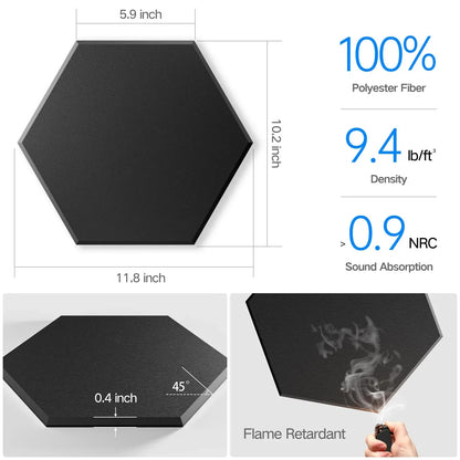 Y-Type Acoustic Panels – 12 Pieces