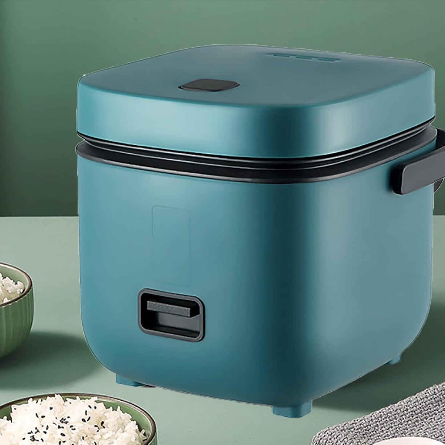 Mini Rice Cooker - 1.2L, Steam, Cook & Reheat