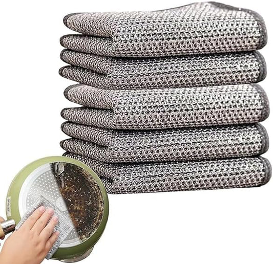 Stainless Steel Wire Dishcloth – Heavy Duty Scrubber Pad