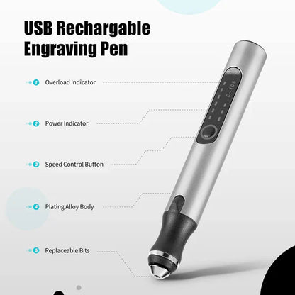 Cordless Electric Engraving Pen for DIY Projects