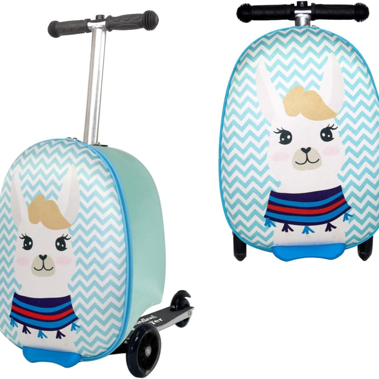 Kids Ride-On Scooter Suitcase - 2-in-1 Travel Case