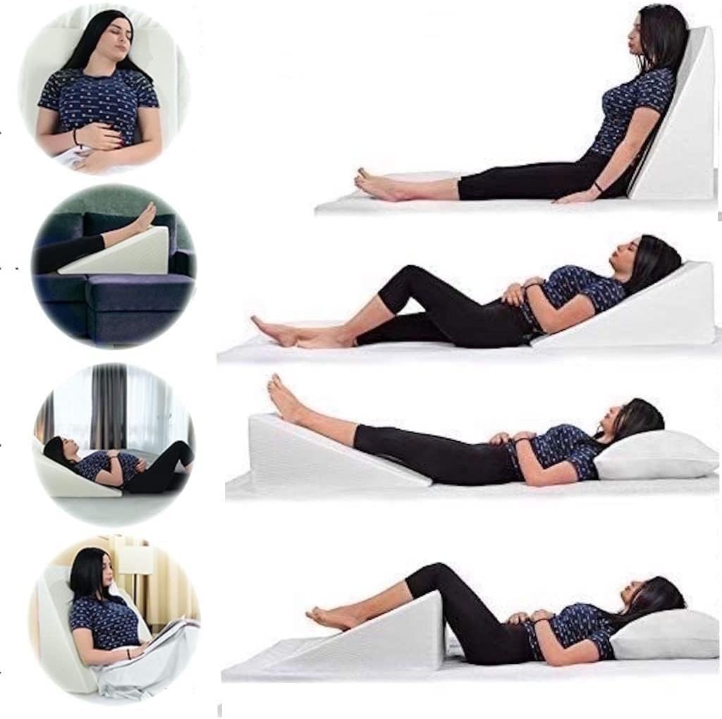Large Triangle Wedge Pillow - Adjustable Recline Support
