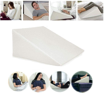 Large Triangle Wedge Pillow - Adjustable Recline Support