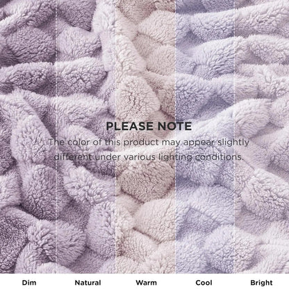 Checkered Throw Blanket Soft Fleece Cosy
