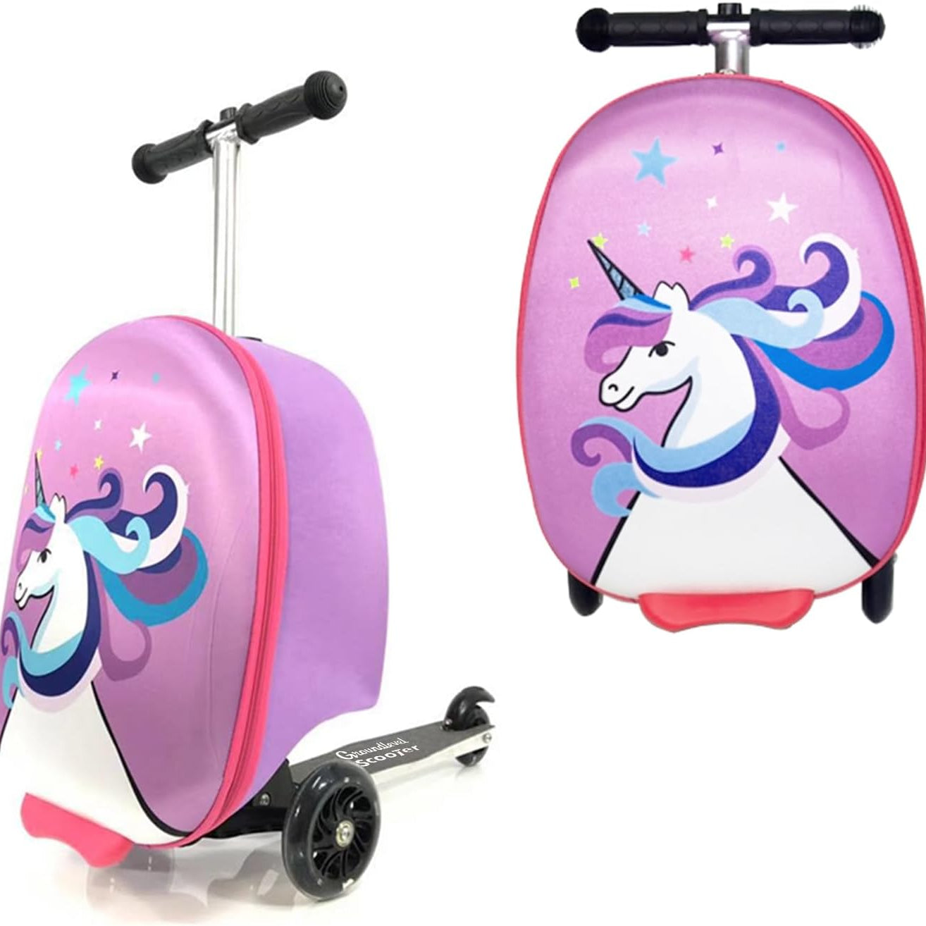 Kids Ride-On Scooter Suitcase - 2-in-1 Travel Case