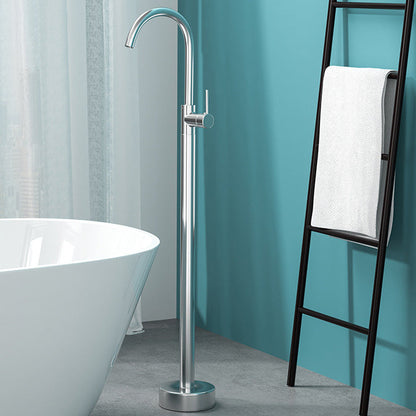 Freestanding Bathtub Faucet Floor Mounted Copper