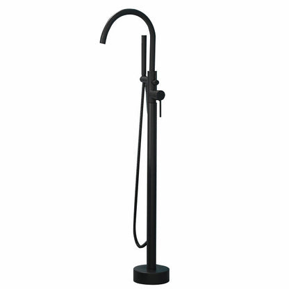 Freestanding Bathtub Faucet Floor Mounted Copper