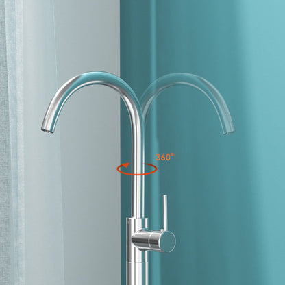 Freestanding Bathtub Faucet Floor Mounted Copper