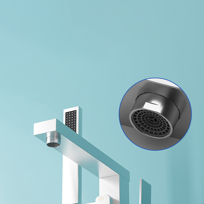 Freestanding Bathtub Faucet Floor Mounted Copper