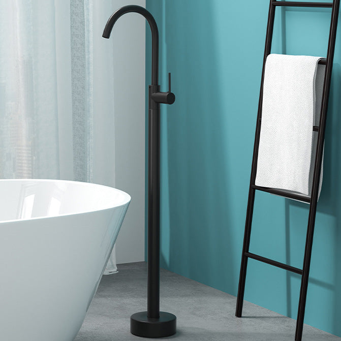 Freestanding Bathtub Faucet Floor Mounted Copper