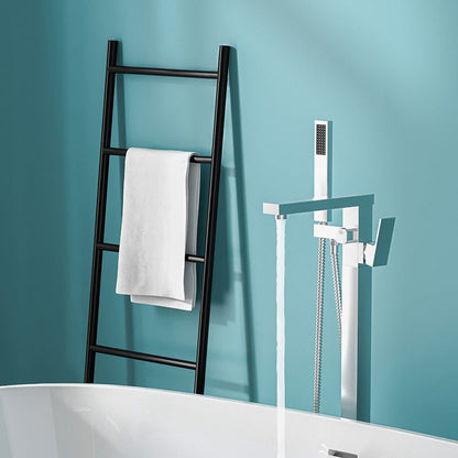 Freestanding Bathtub Faucet Floor Mounted Copper