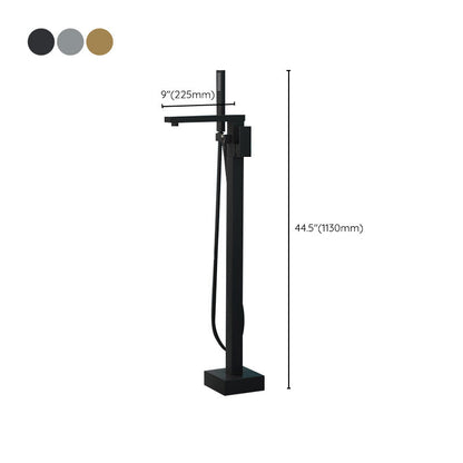 Freestanding Bathtub Faucet Floor Mounted Copper