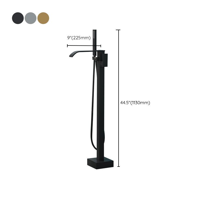 Freestanding Bathtub Faucet Floor Mounted Copper