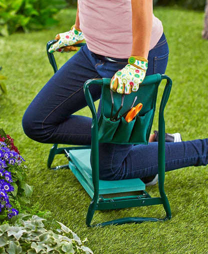 Garden Kneeler Seat – Padded Stool with Handles