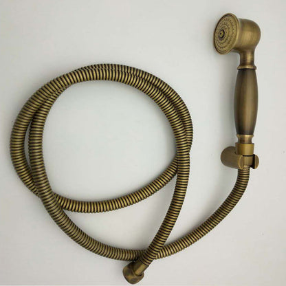 Brass Handheld Shower Head with Hose Wall Mounted