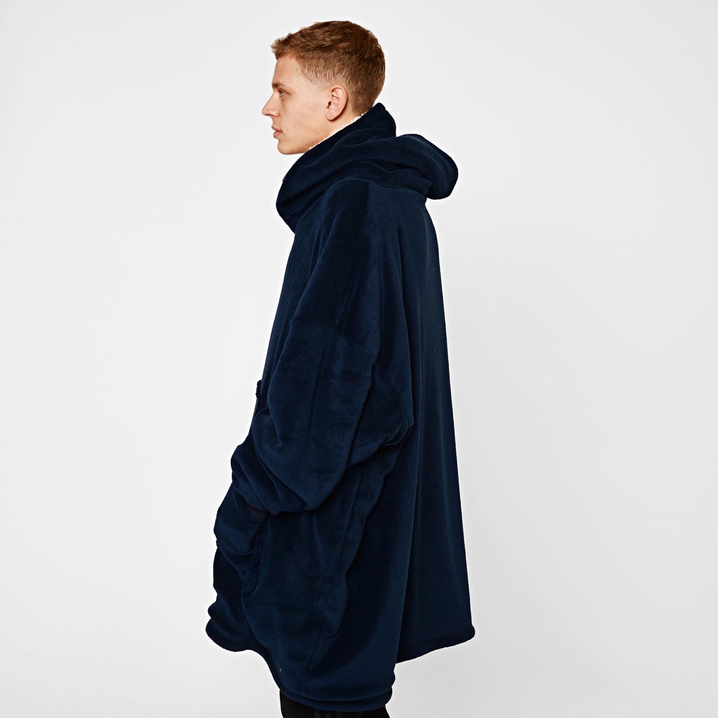 Oversized Hoodie Blanket - Plush Sherpa Lining
