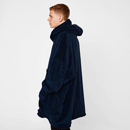 Oversized Hoodie Blanket - Plush Sherpa Lining