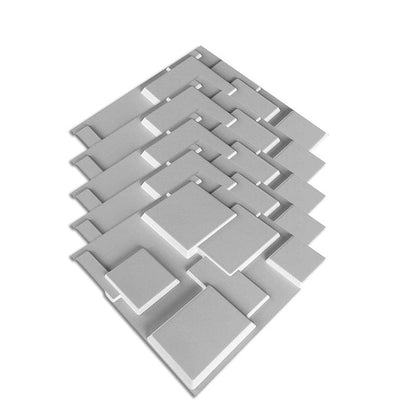 Peel and Stick Wall Cladding Textured Panel Tiles