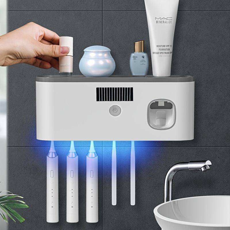 Smart Toothbrush Holder with UV Sterilization & Dryer
