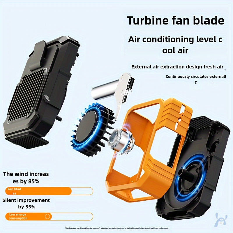 Portable Waist Fan for Hands-Free Cooling on Hot Days