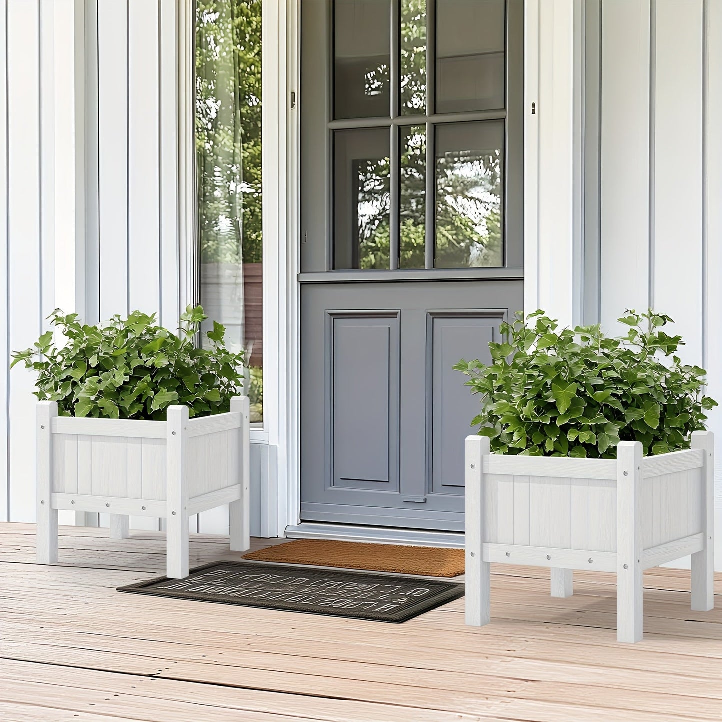 Square Outdoor Planter Box – Weatherproof Garden Pot
