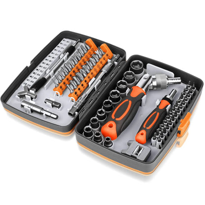 68-in-1 Ratchet Screwdriver Set with Storage Case