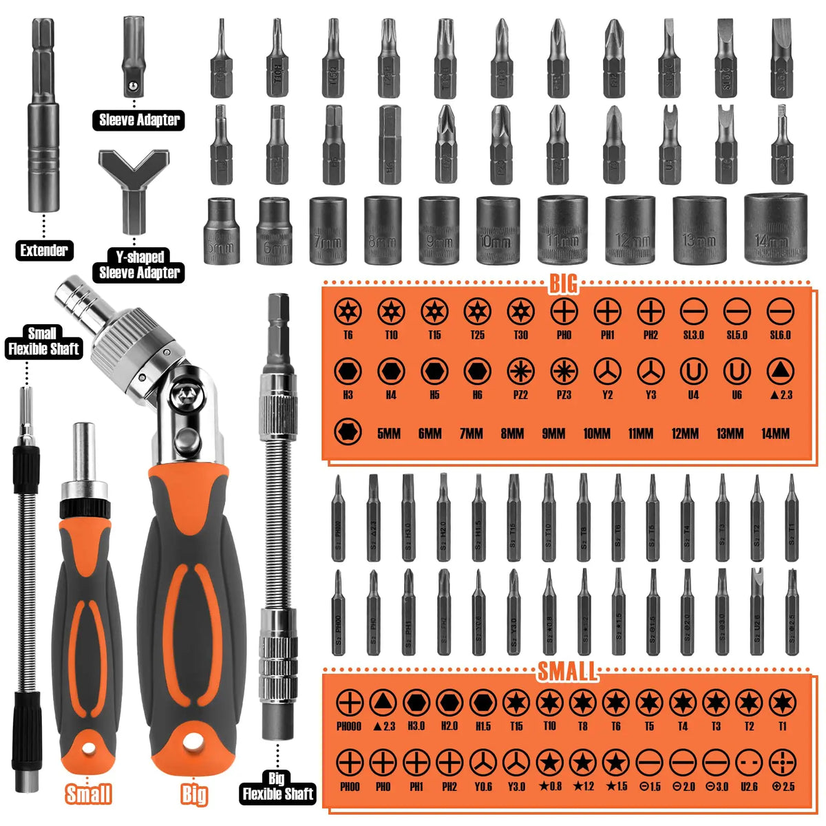 68-in-1 Ratchet Screwdriver Set with Storage Case product image 5