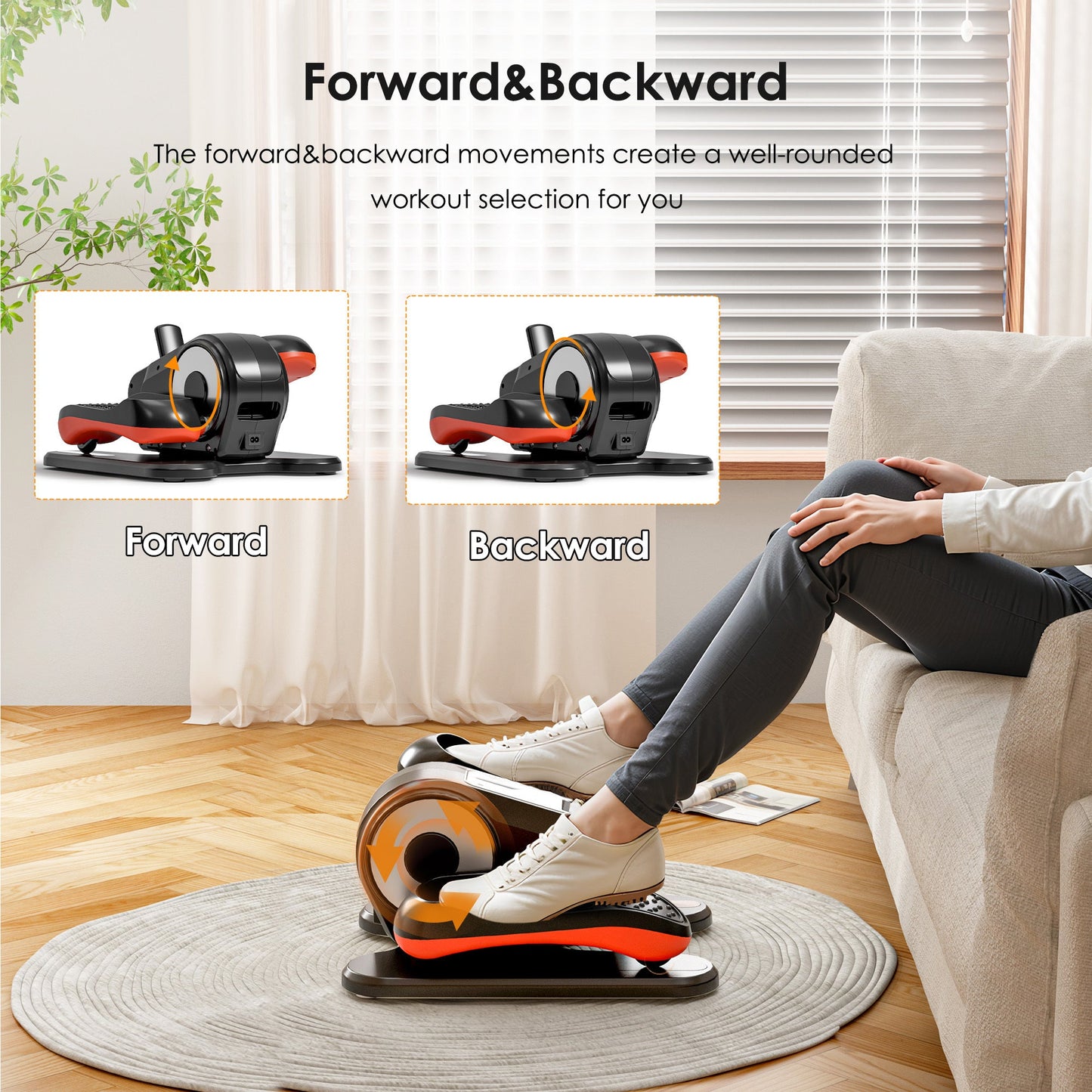 Under Desk Elliptical for Low-Impact Cardio & Fitness