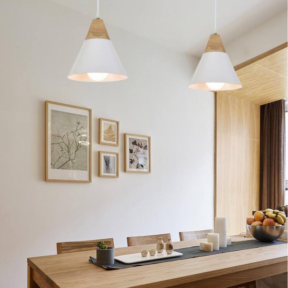 Wooden Pendant Light Minimalist Nordic Ceiling Lamp