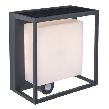 Solar LED Wall Light PIR Motion Sensor Outdoor