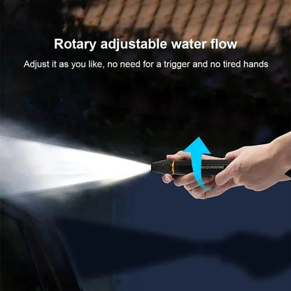 High-pressure water spray with adjustable jet