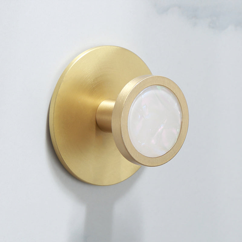 Brass Bathroom Accessories Set Marble Finish