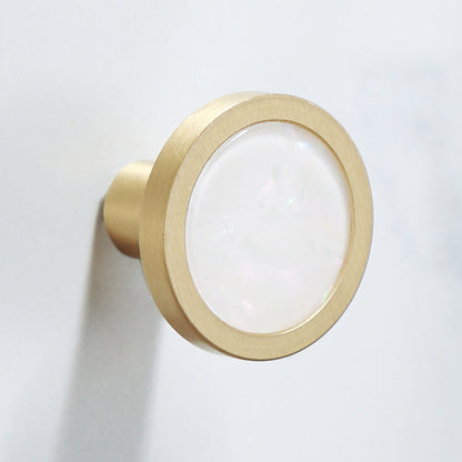 Brass Bathroom Accessories Set Marble Finish