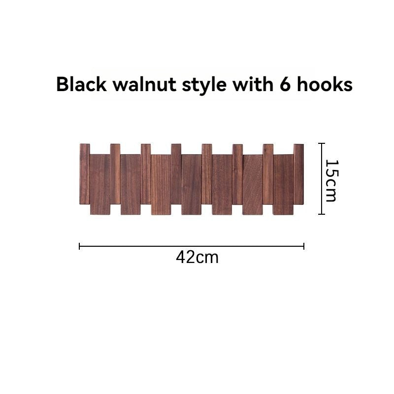 Piano-Style Wooden Coat Rack