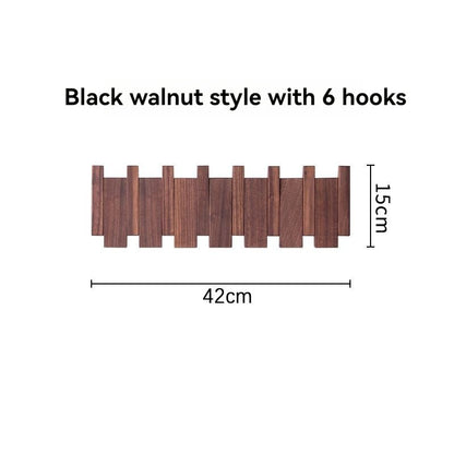 Piano-Style Wooden Coat Rack