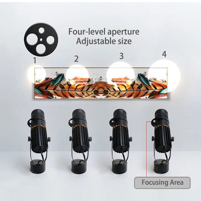 Adjustable LED Spotlight Focus Track Light