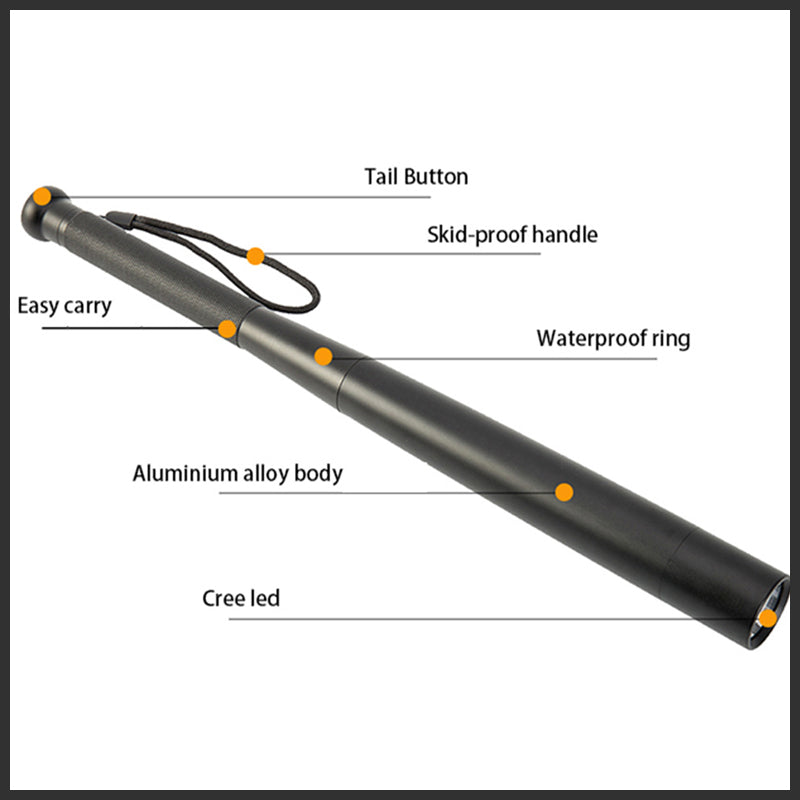 Baseball Bat LED Flashlight – Tactical Emergency Light